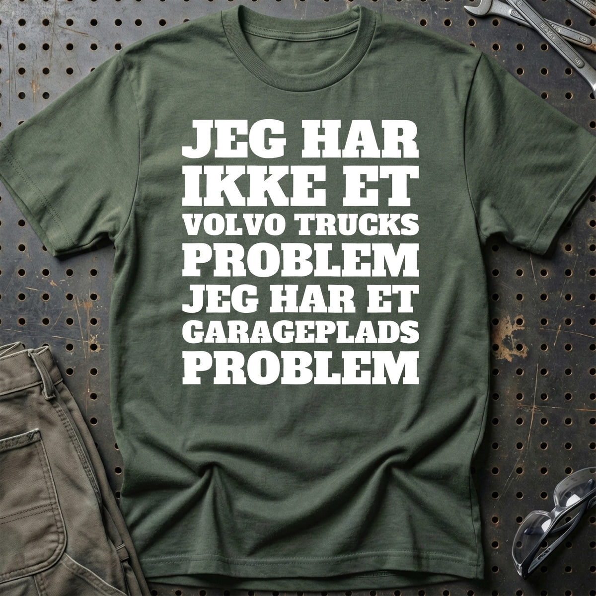 Volvo Trucks – Jeg har et garageplads problem T-Shirt – Grøn Militær