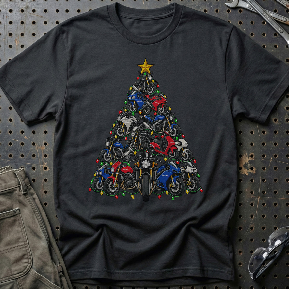Voxan Juletræ T-Shirt – Sort