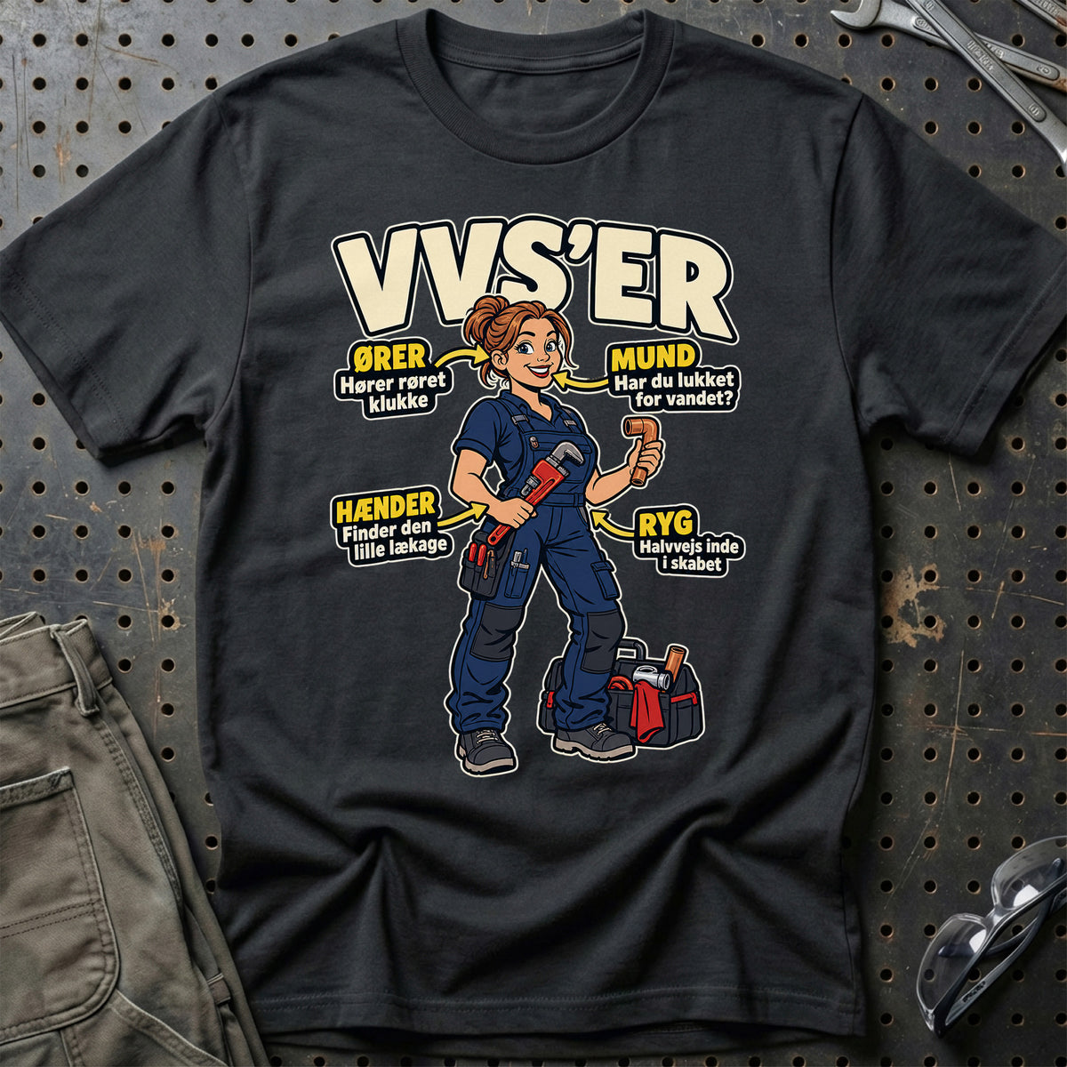 VVS'er – Anatomi T-Shirt – Sort