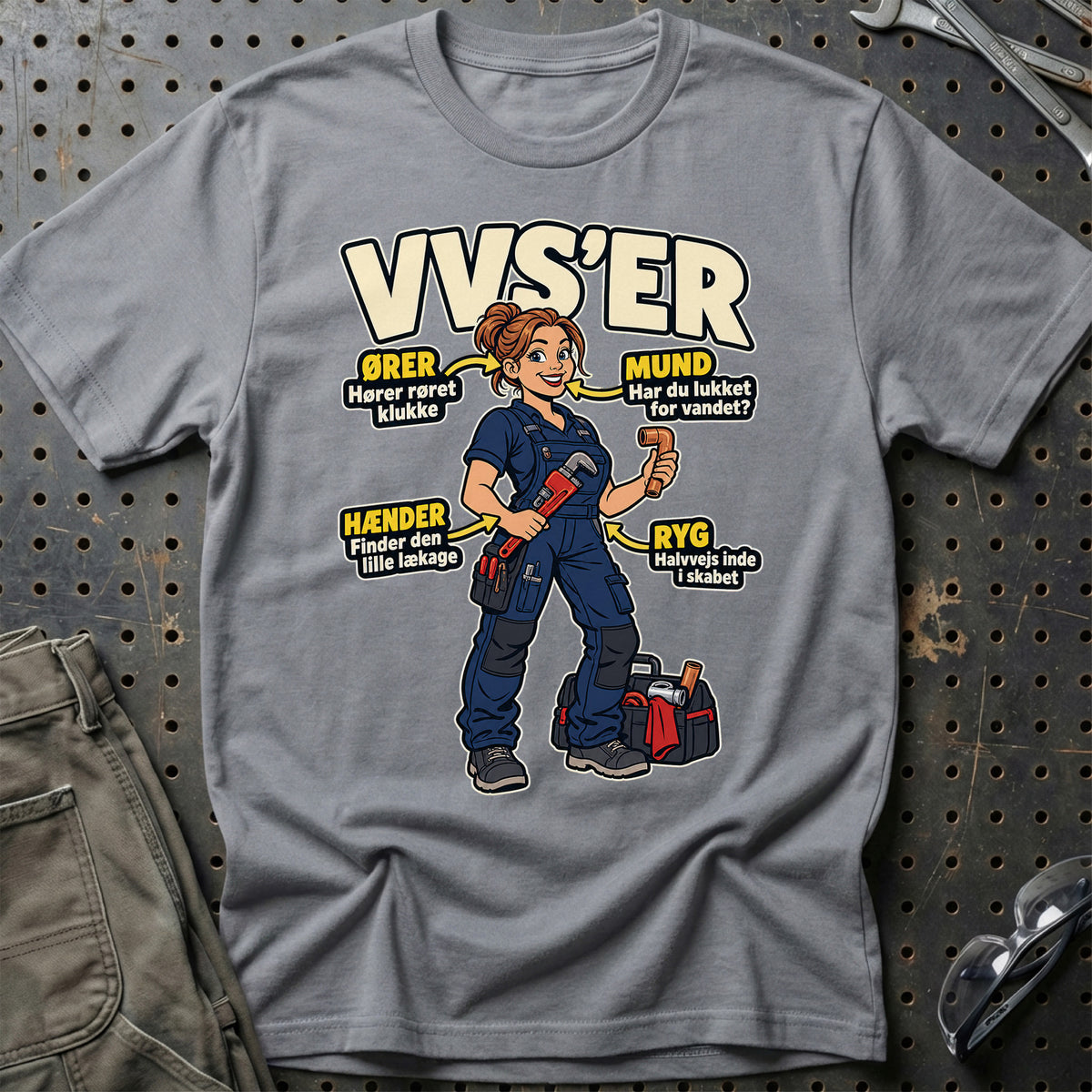 VVS'er – Anatomi T-Shirt – Grå Sport