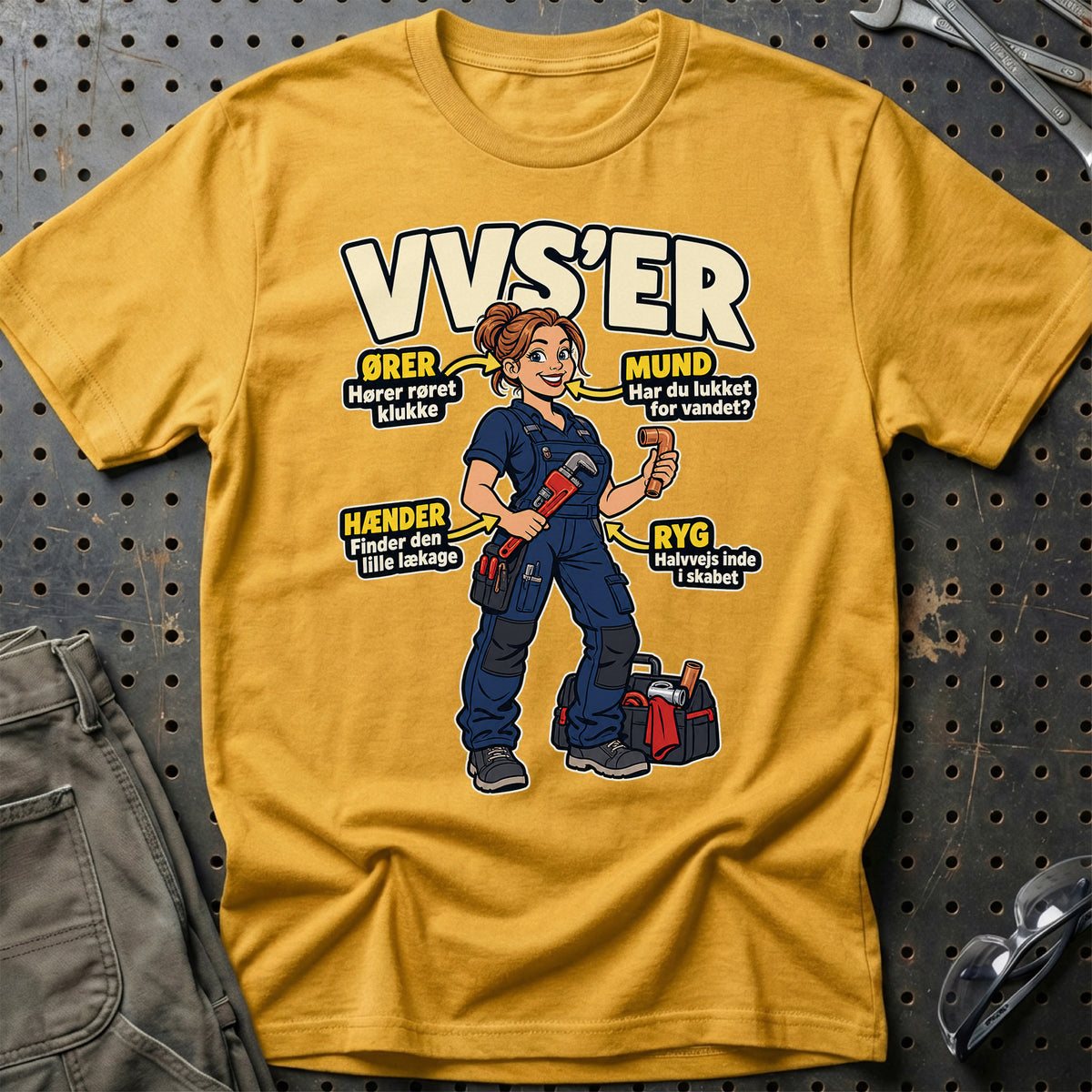 VVS'er – Anatomi T-Shirt – Guld