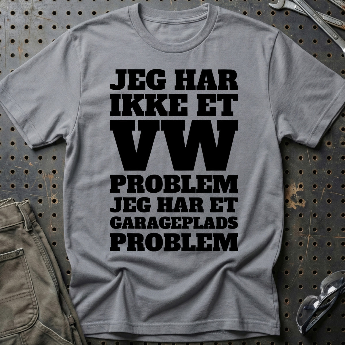 VW – Jeg har et garageplads problem T-Shirt – Grå Sport