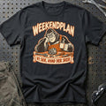 Weekendplan – Vi ser, hvad der sker T-Shirt – Sort