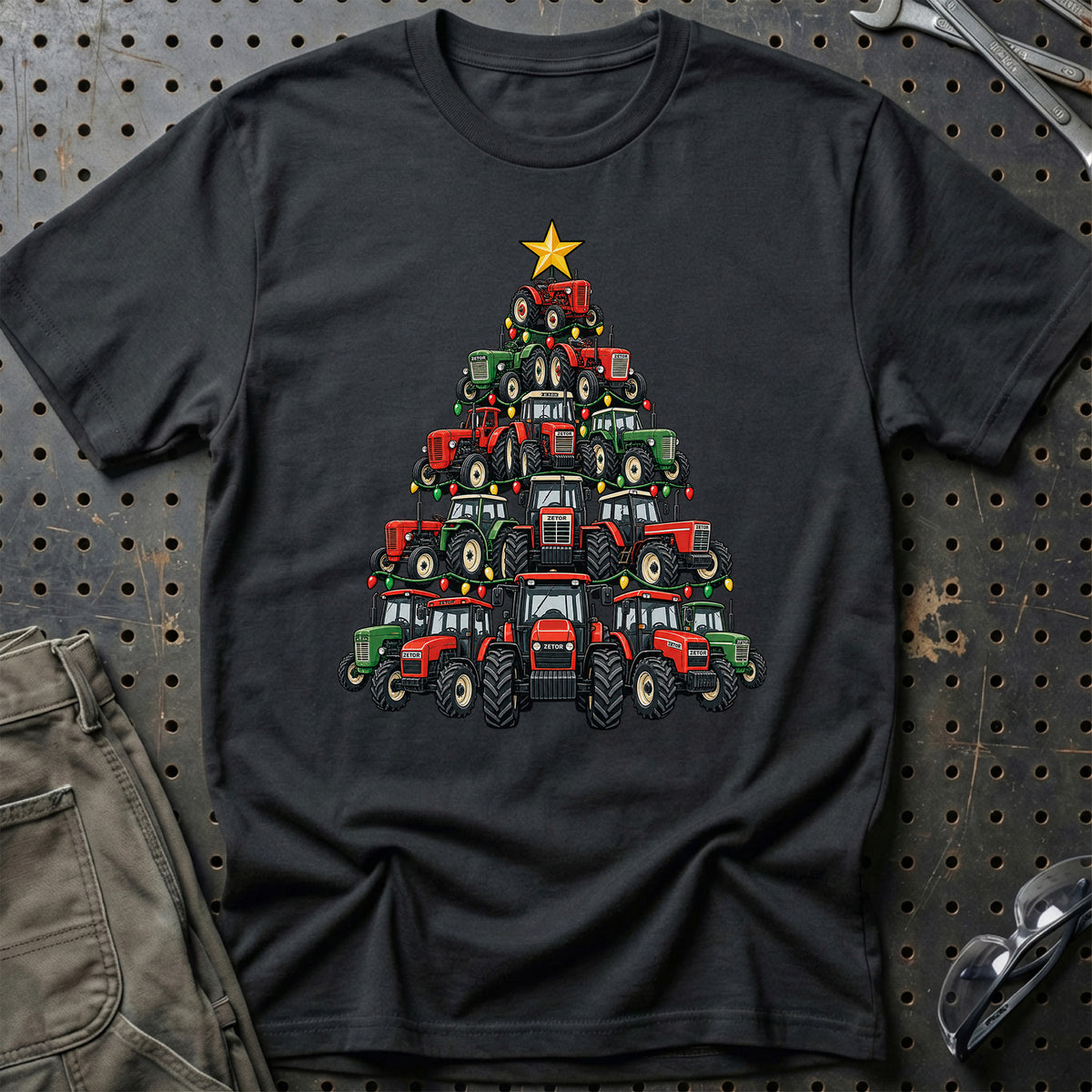 Zetor Juletræ T-Shirt – Sort