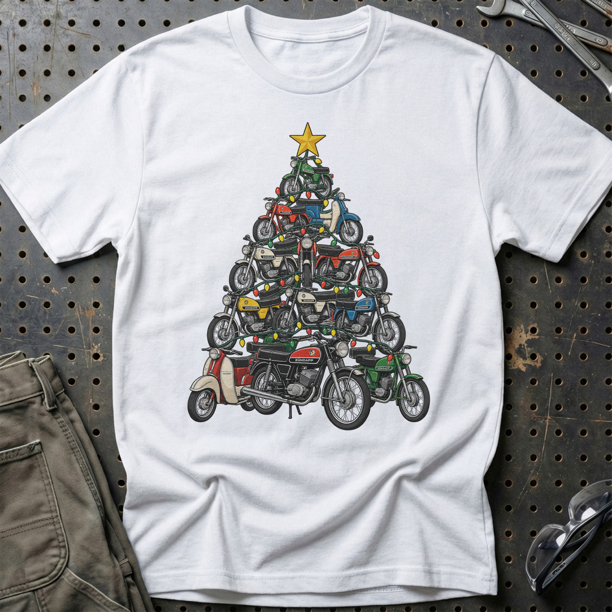 Zündapp Juletræ T-Shirt – Hvid