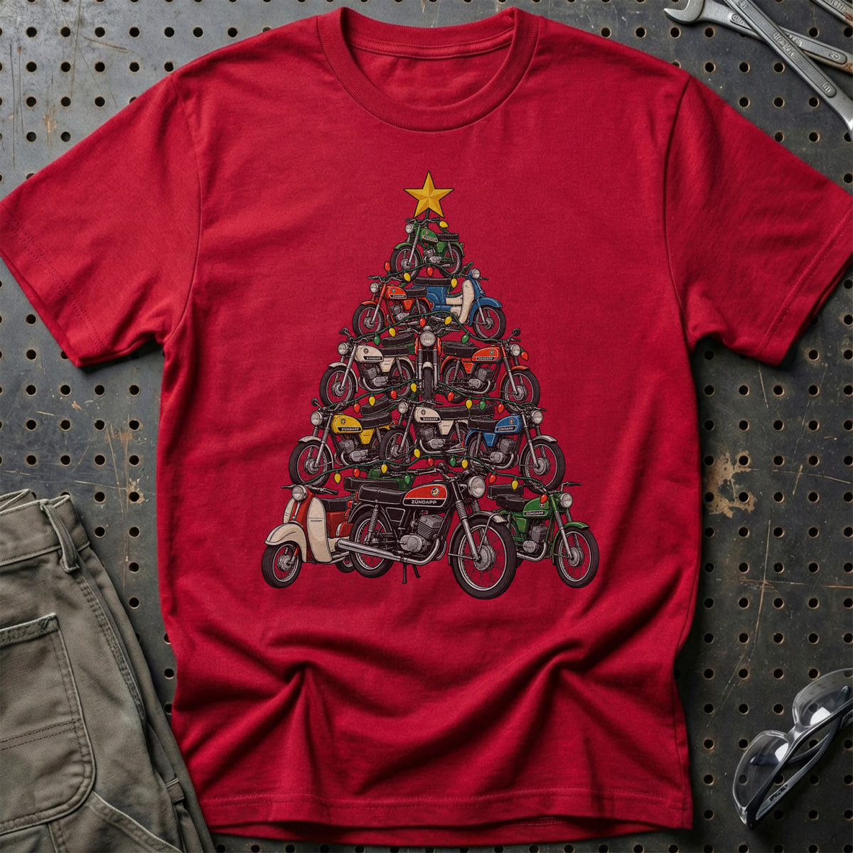 Zündapp Juletræ T-Shirt – Rød