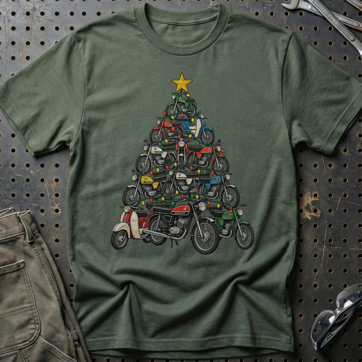 Zündapp Juletræ T-Shirt – Grøn Militær