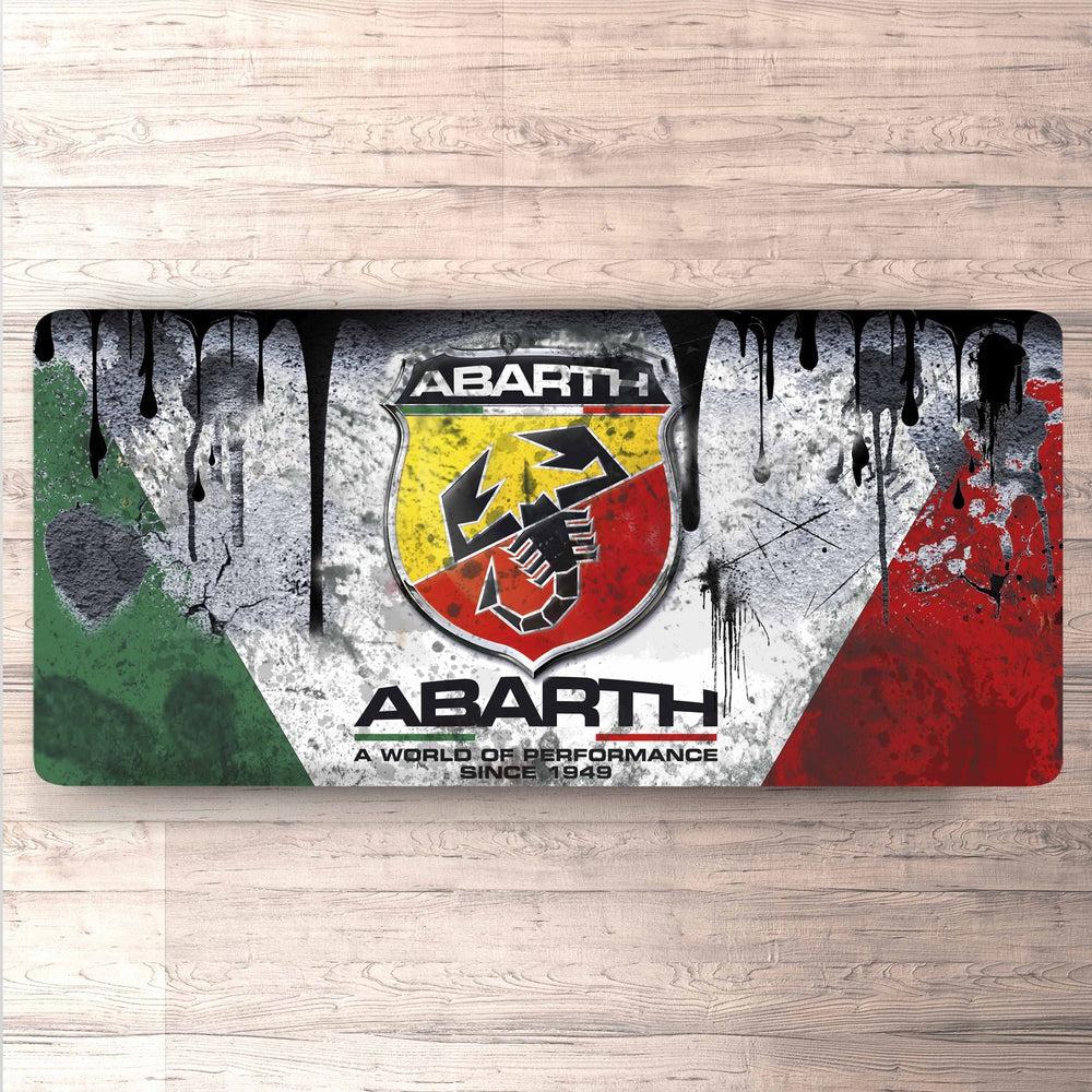Abarth Vintage 30x60cm Skilt-Skilte-Abarth-Garage Culture Shop- garage - man cave - merchandise
