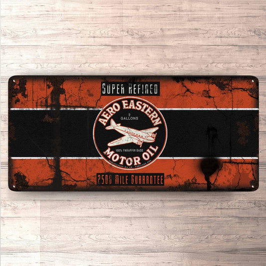 Aero Motor Oil Vintage 30x60cm Skilt-Skilte-Motoroil-Garage Culture Shop- garage - man cave - merchandise
