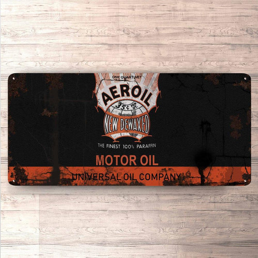 Aeroil Motor Oil Vintage 30x60cm Skilt-Skilte-Motoroil-Garage Culture Shop- garage - man cave - merchandise