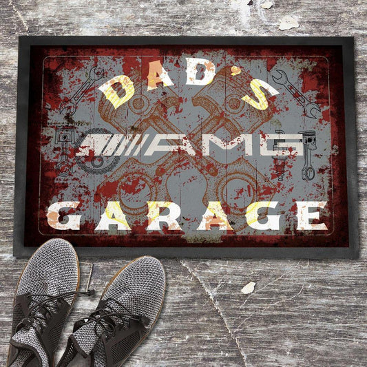 Amg Dads Garage Vintage Dørmåtte-Dørmåtte-AMG-Garage Culture Shop- garage - man cave - merchandise