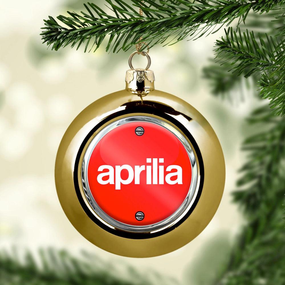 Aprilia Julekugle-Julekugle-Aprilia-Guld-Garage Culture Shop- garage - man cave - merchandise