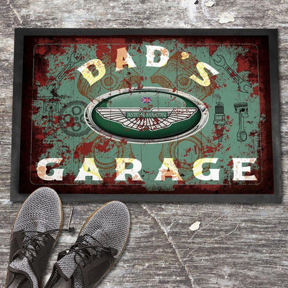 Aston Martin Dads Garage Vintage Dørmåtte-Dørmåtte-Aston Martin-Garage Culture Shop- garage - man cave - merchandise
