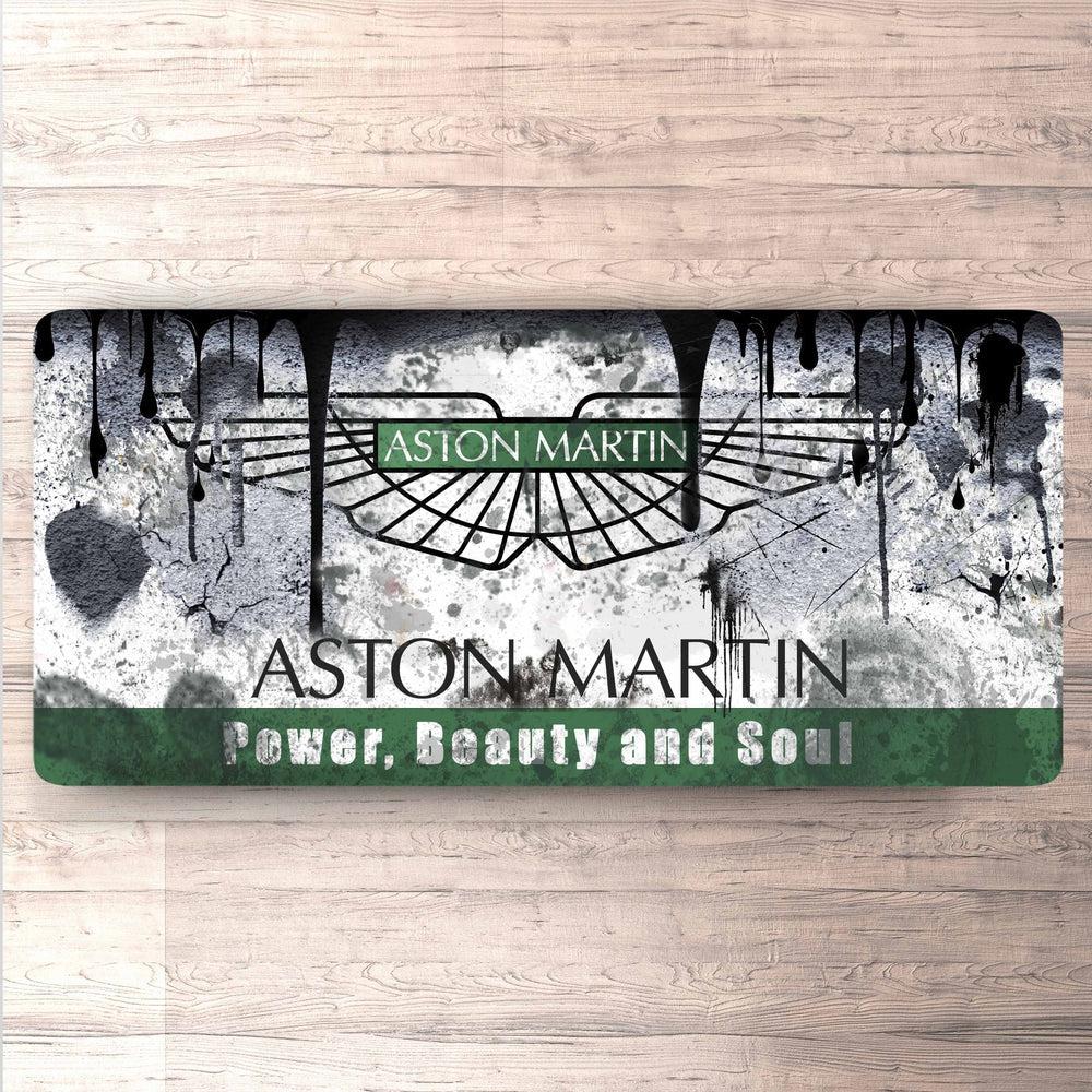 Aston Martin Vintage 30x60cm Skilt-Skilte-Aston Martin-Garage Culture Shop- garage - man cave - merchandise