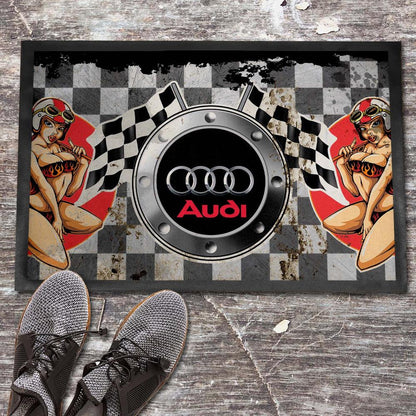 Audi Vintage Dørmåtte-Dørmåtte-Audi-Garage Culture Shop- garage - man cave - merchandise