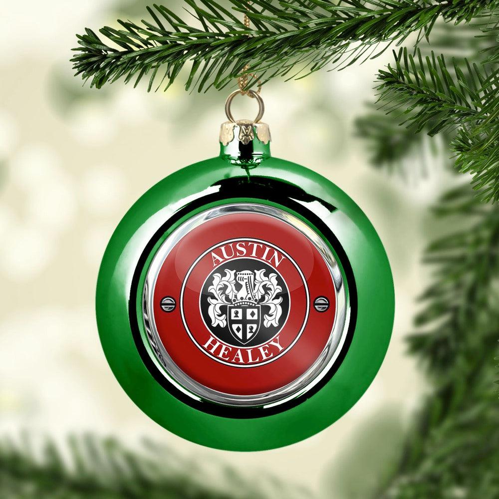 Austin Healey Julekugle-Julekugle-Austin Healey-Grøn-Garage Culture Shop- garage - man cave - merchandise