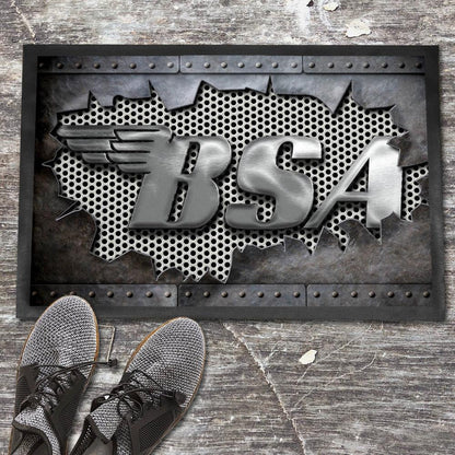 BSA Metal Ripped Dørmåtte-Dørmåtte-BSA-Garage Culture Shop- garage - man cave - merchandise