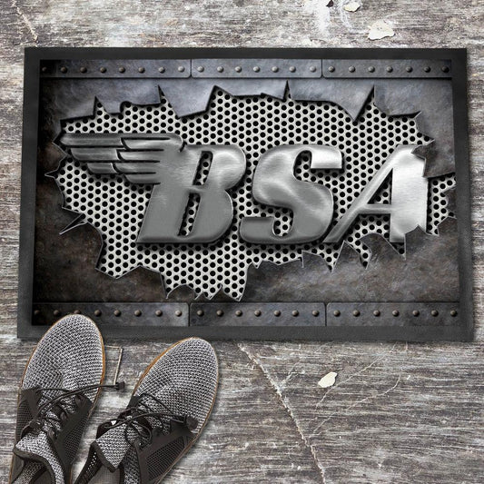 BSA Metal Ripped Dørmåtte-Dørmåtte-BSA-Garage Culture Shop- garage - man cave - merchandise