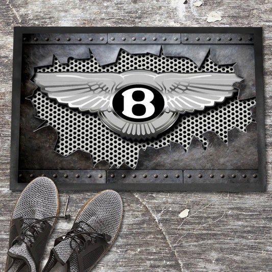 Bentley Metal Ripped Dørmåtte-Dørmåtte-Bentley-Garage Culture Shop- garage - man cave - merchandise