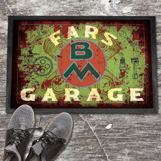 Bolinder Munktell Fars Garage Vintage Dørmåtte-Dørmåtte-Bolinder Munktell-Garage Culture Shop- garage - man cave - merchandise