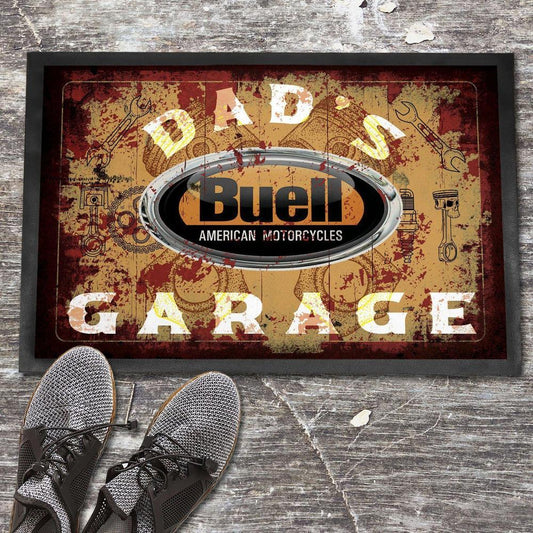 Buell Dads Garage Vintage Dørmåtte-Dørmåtte-Buell-Garage Culture Shop- garage - man cave - merchandise