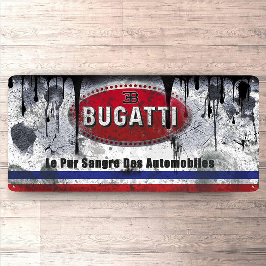 Bugatti Vintage 30x60cm Skilt-Skilte-Bugatti-Garage Culture Shop- garage - man cave - merchandise
