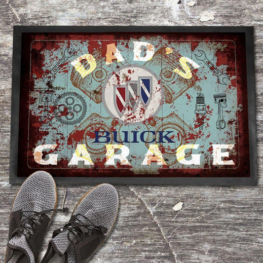 Buick Dads Garage Vintage Dørmåtte-Dørmåtte-Buick-Garage Culture Shop- garage - man cave - merchandise