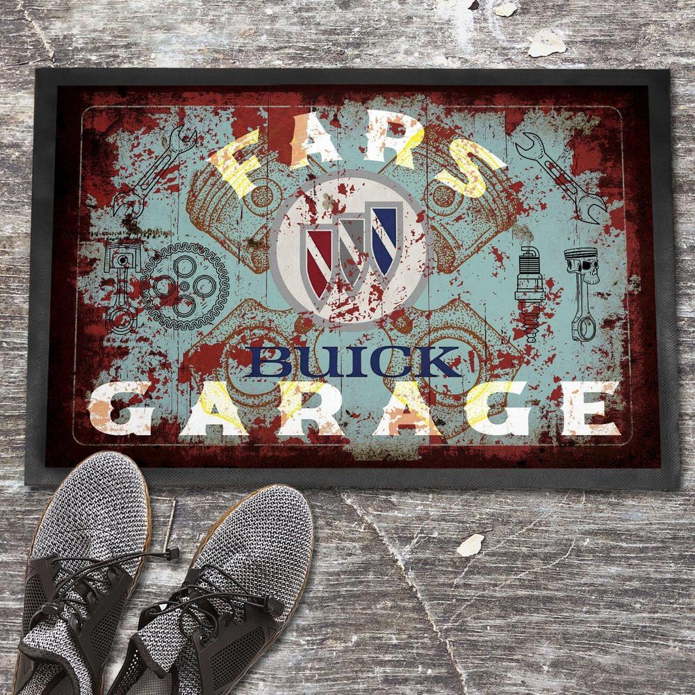 Buick Fars Garage Vintage Dørmåtte-Dørmåtte-Buick-Garage Culture Shop- garage - man cave - merchandise