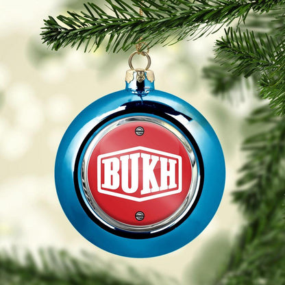 Bukh Julekugle-Julekugle-Bukh-Blå-Garage Culture Shop- garage - man cave - merchandise