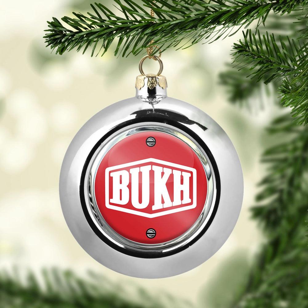 Bukh Julekugle-Julekugle-Bukh-Sølv-Garage Culture Shop- garage - man cave - merchandise