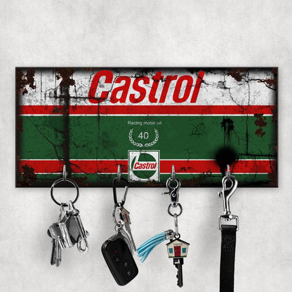 Castrol Motor Oil Vintage Nøgleholdere-Nøgleholdere-Motoroil-Garage Culture Shop- garage - man cave - merchandise