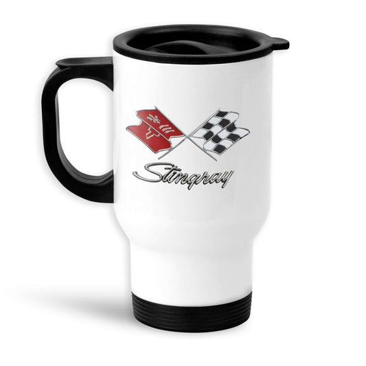 Chevrolet Corvette C3 Stingray Termokrus Hvidt-Krus-Chevrolet-Garage Culture Shop- garage - man cave - merchandise