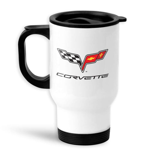 Chevrolet Corvette C6 Stingray Termokrus Hvidt-Krus-Chevrolet-Garage Culture Shop- garage - man cave - merchandise