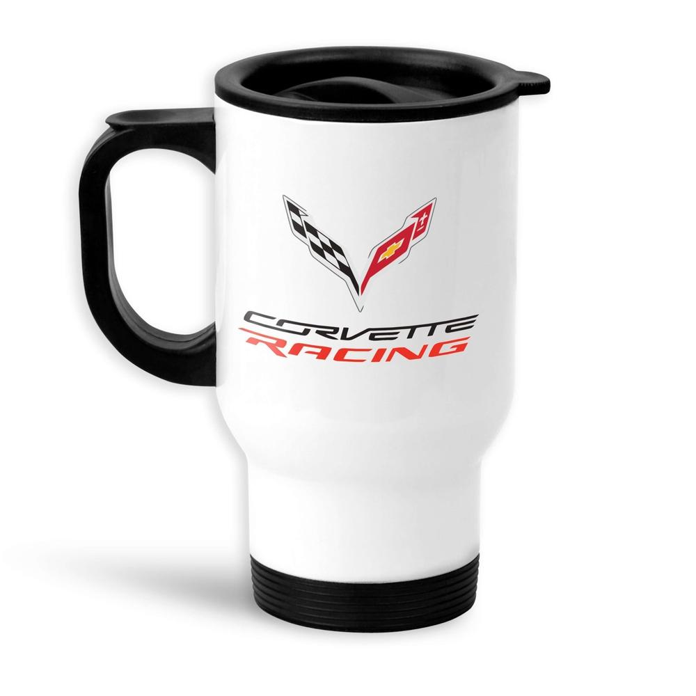 Chevrolet Corvette Racing Termokrus Hvidt-Krus-Chevrolet-Garage Culture Shop- garage - man cave - merchandise