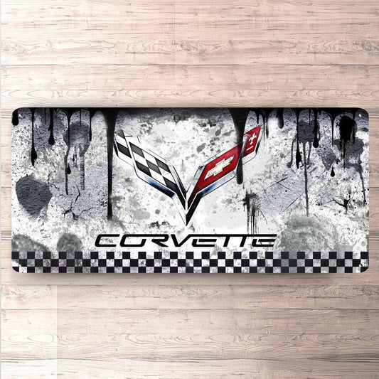 Chevrolet Corvette Vintage 30x60cm Skilt-Skilte-Chevrolet-Garage Culture Shop- garage - man cave - merchandise