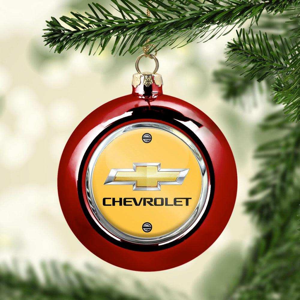 Chevrolet Julekugle-Julekugle-Chevrolet-Rød-Garage Culture Shop- garage - man cave - merchandise