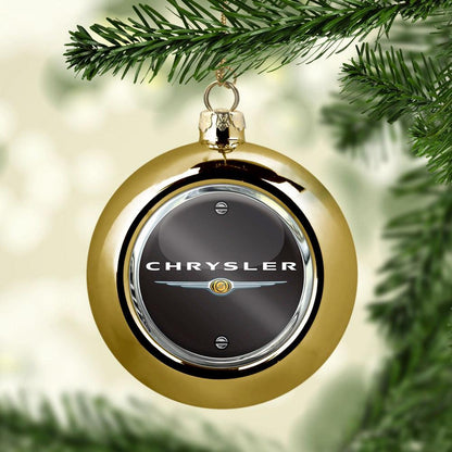Chrysler Julekugle-Julekugle-Chrysler-Guld-Garage Culture Shop- garage - man cave - merchandise