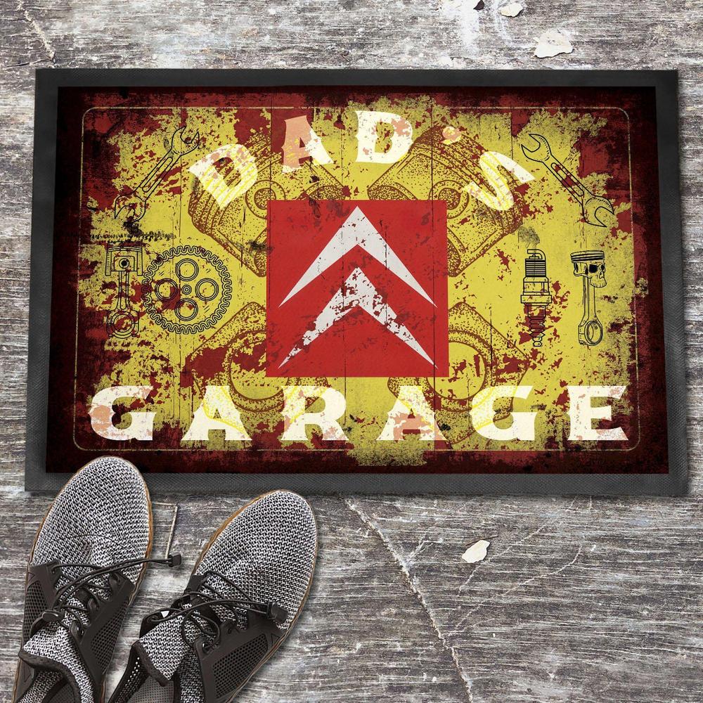 Citroën Dads Garage Vintage Dørmåtte-Dørmåtte-Citroen-Garage Culture Shop- garage - man cave - merchandise