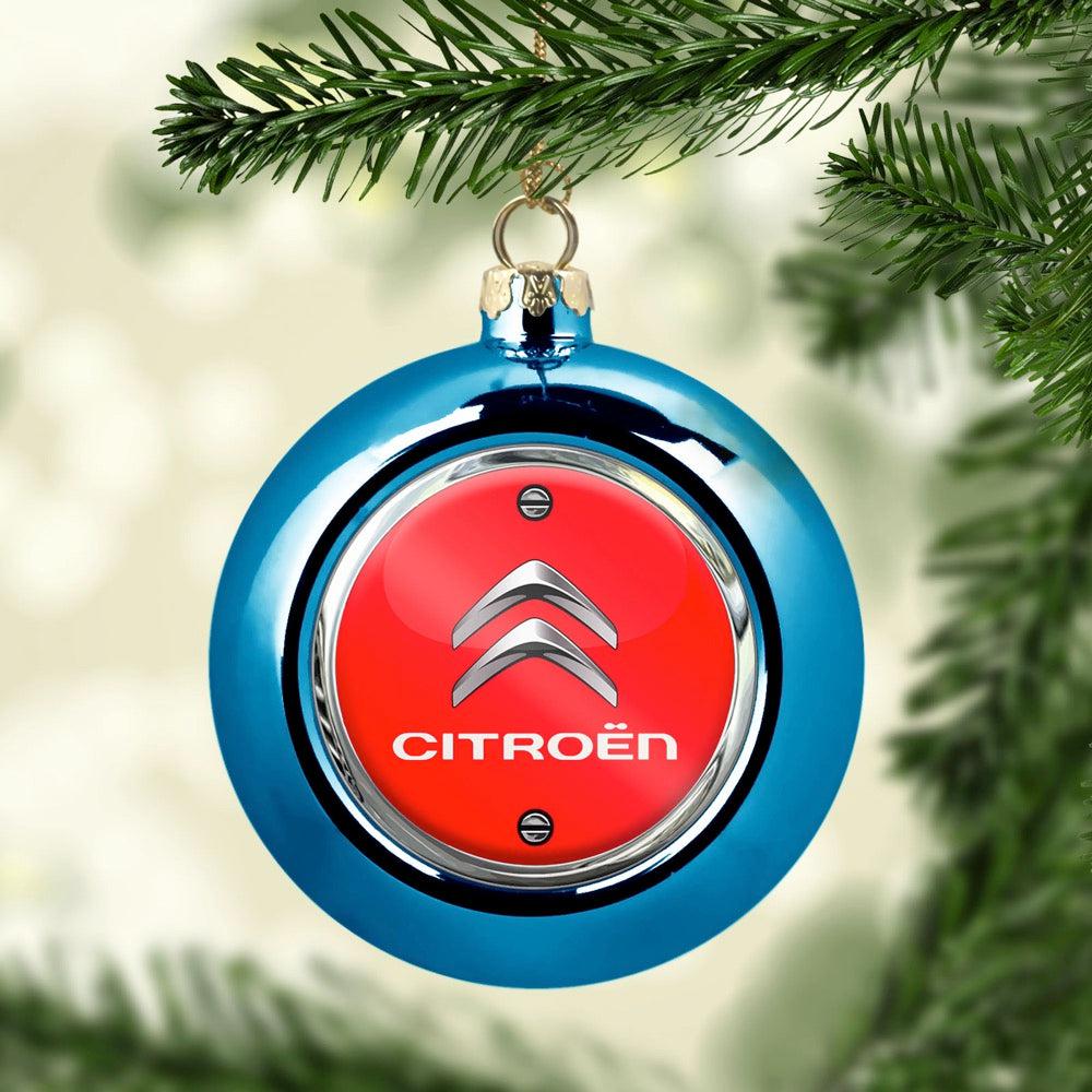 Citroen Julekugle-Julekugle-Citroen-Blå-Garage Culture Shop- garage - man cave - merchandise