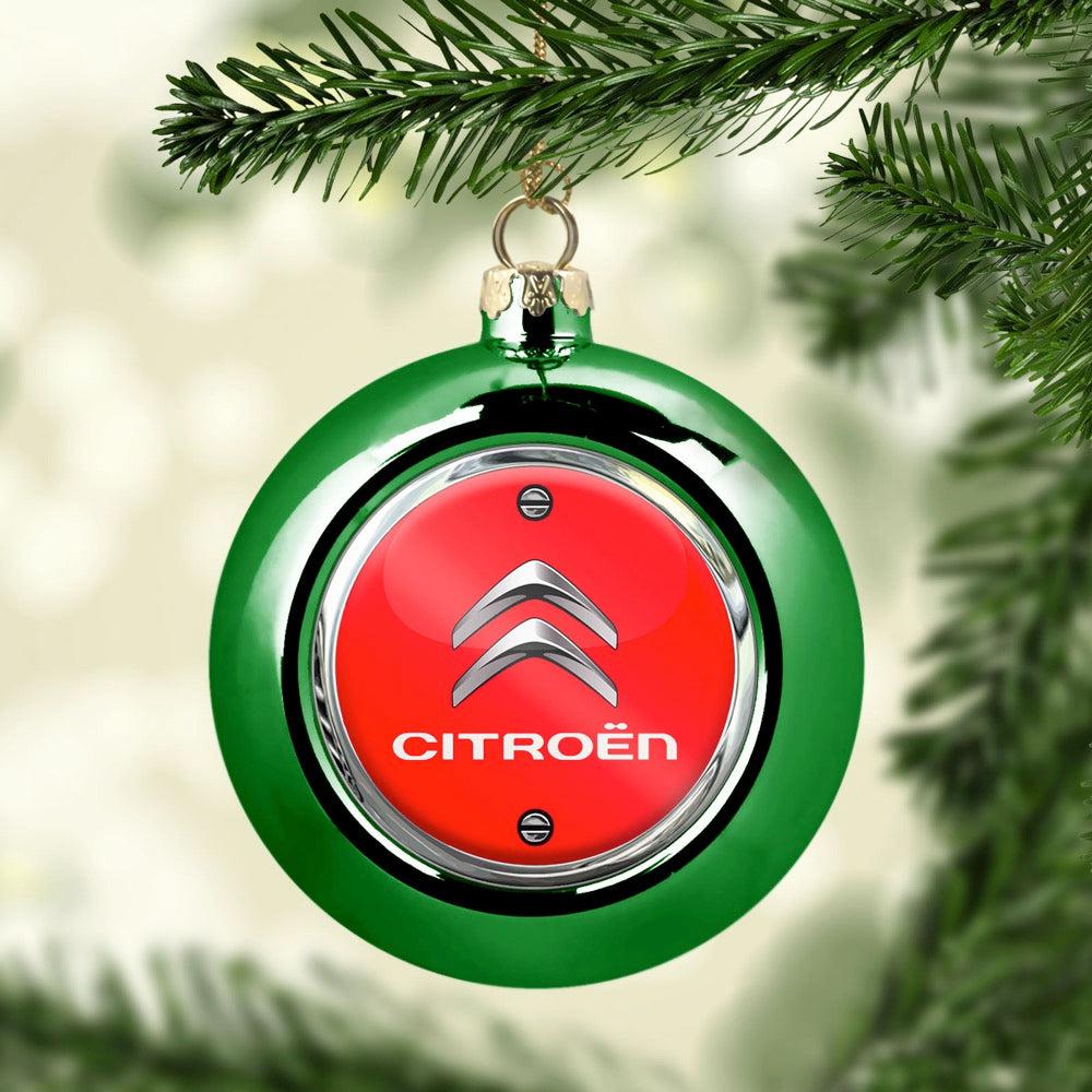 Citroen Julekugle-Julekugle-Citroen-Grøn-Garage Culture Shop- garage - man cave - merchandise