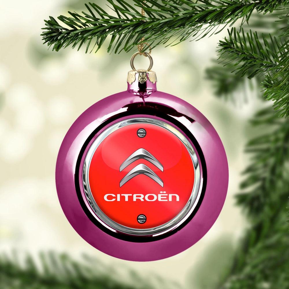Citroen Julekugle-Julekugle-Citroen-Lyserød Pink-Garage Culture Shop- garage - man cave - merchandise