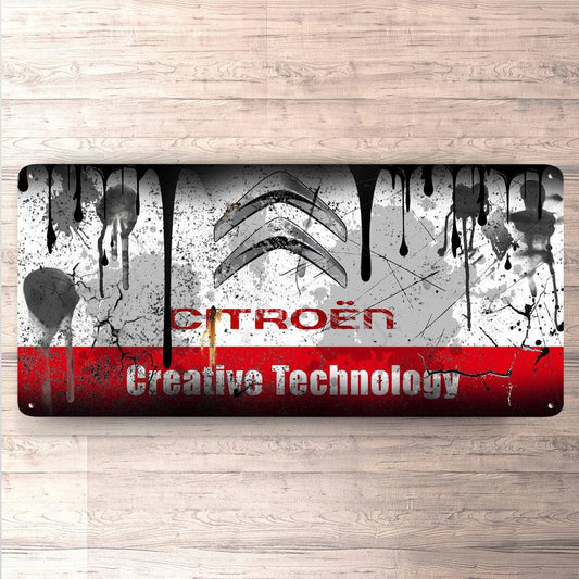 Citroen Vintage 30x60cm Skilt-Skilte-Citroen-Garage Culture Shop- garage - man cave - merchandise