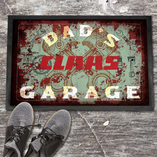 Claas Dads Garage Vintage Dørmåtte-Dørmåtte-Claas-Garage Culture Shop- garage - man cave - merchandise