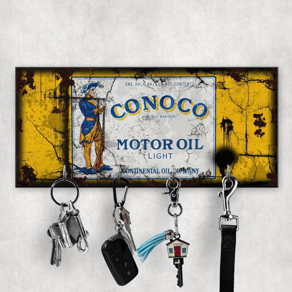 Conoco Motor Oil Vintage Nøgleholdere-Nøgleholdere-Motoroil-Garage Culture Shop- garage - man cave - merchandise