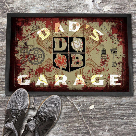 David Brown Dads Garage Vintage Dørmåtte-Dørmåtte-David Brown-Garage Culture Shop- garage - man cave - merchandise