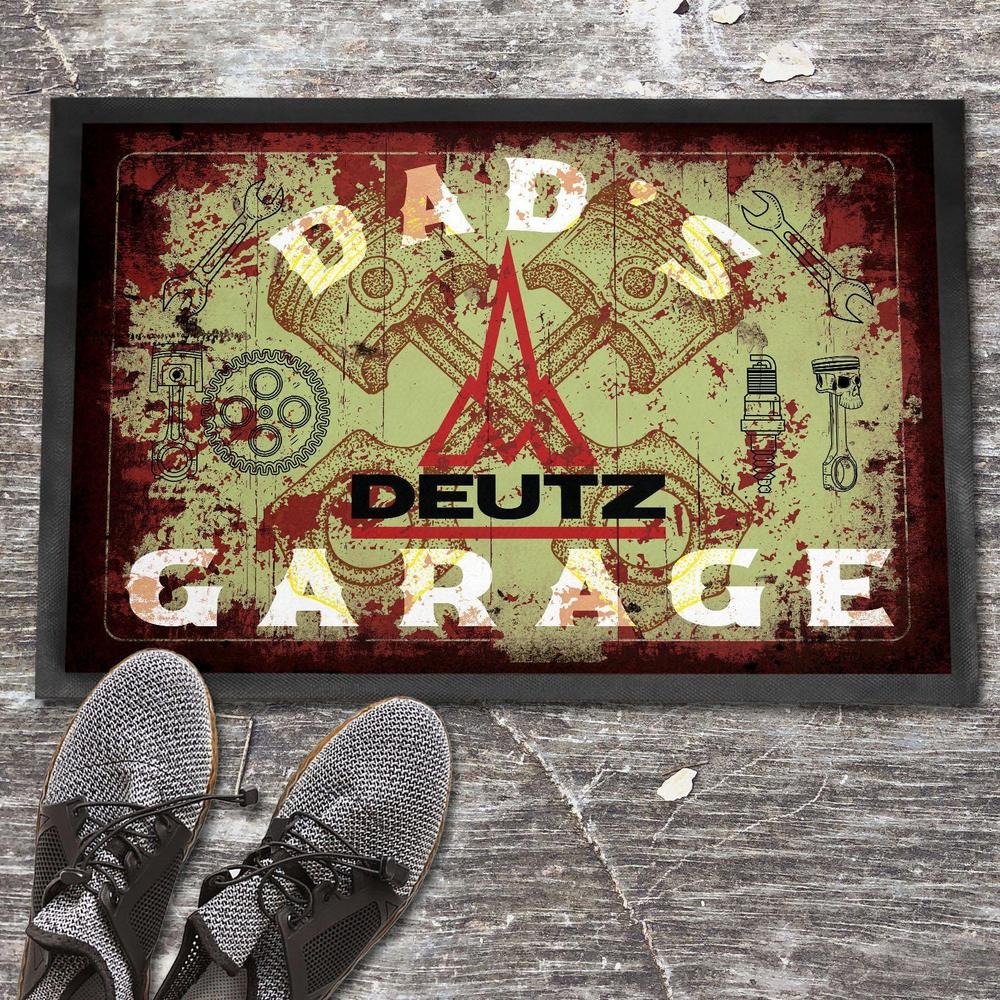 Deutz Dads Garage Vintage Dørmåtte-Dørmåtte-Deutz-Garage Culture Shop- garage - man cave - merchandise