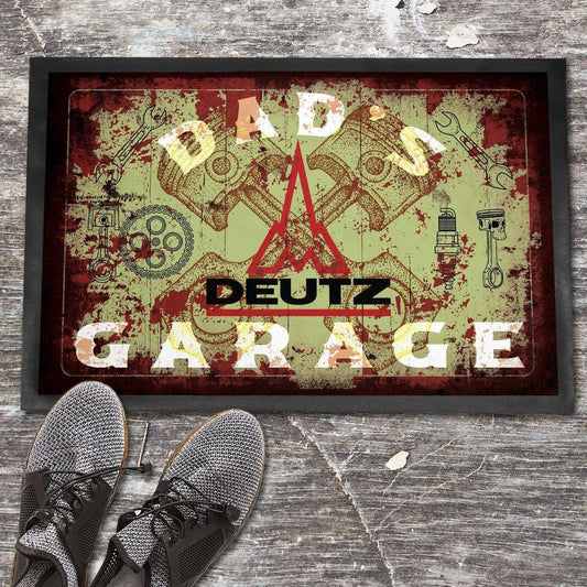 Deutz Dads Garage Vintage Dørmåtte-Dørmåtte-Deutz-Garage Culture Shop- garage - man cave - merchandise