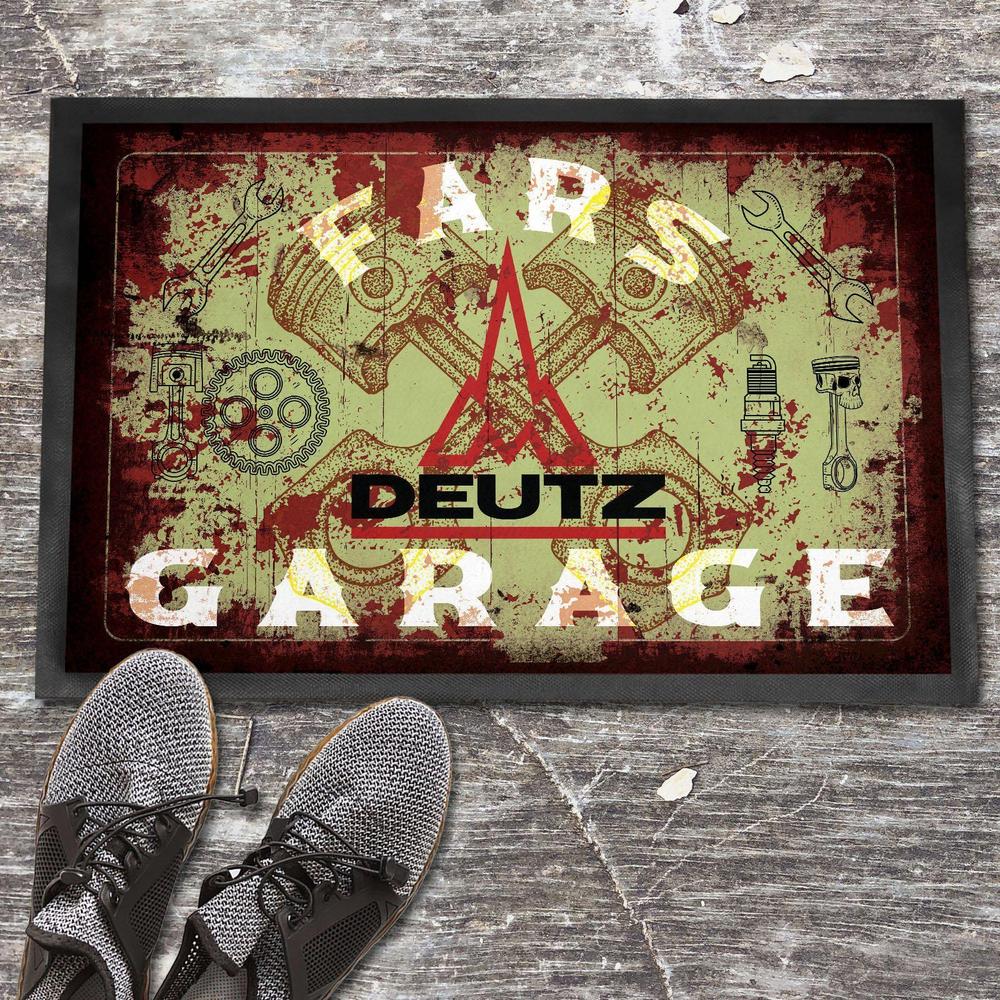 Deutz Fars Garage Vintage Dørmåtte-Dørmåtte-Deutz-Garage Culture Shop- garage - man cave - merchandise
