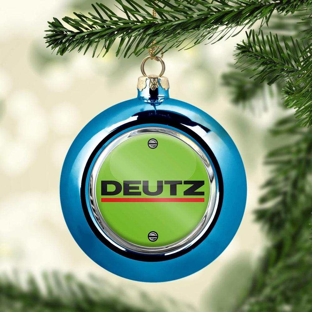 Deutz Julekugle-Julekugle-Deutz-Blå-Garage Culture Shop- garage - man cave - merchandise