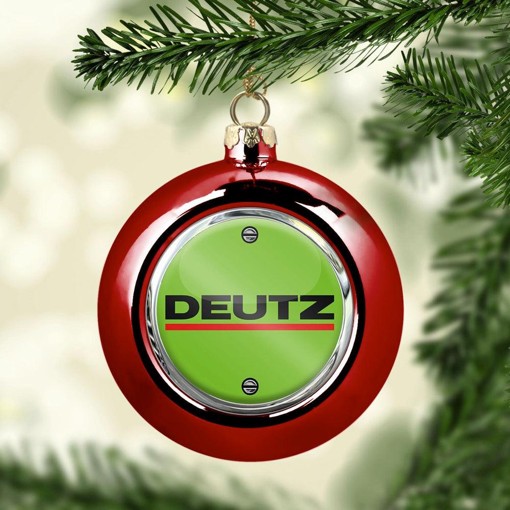 Deutz Julekugle-Julekugle-Deutz-Rød-Garage Culture Shop- garage - man cave - merchandise